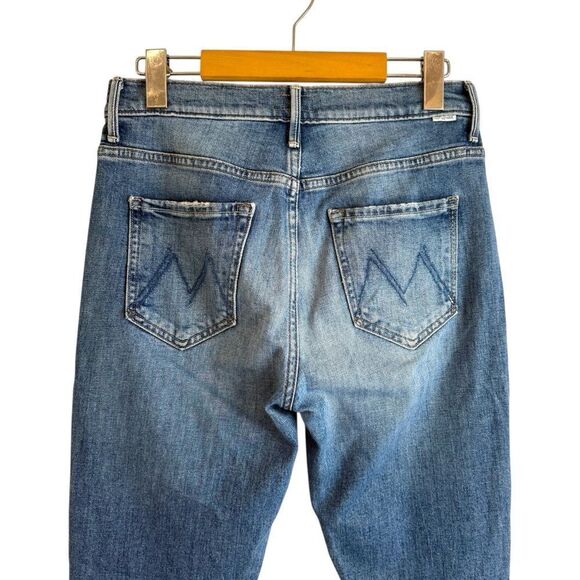 MOTHER The Insider Crop Step Fray Jeans in Scenic Route - Picture 4 of 9